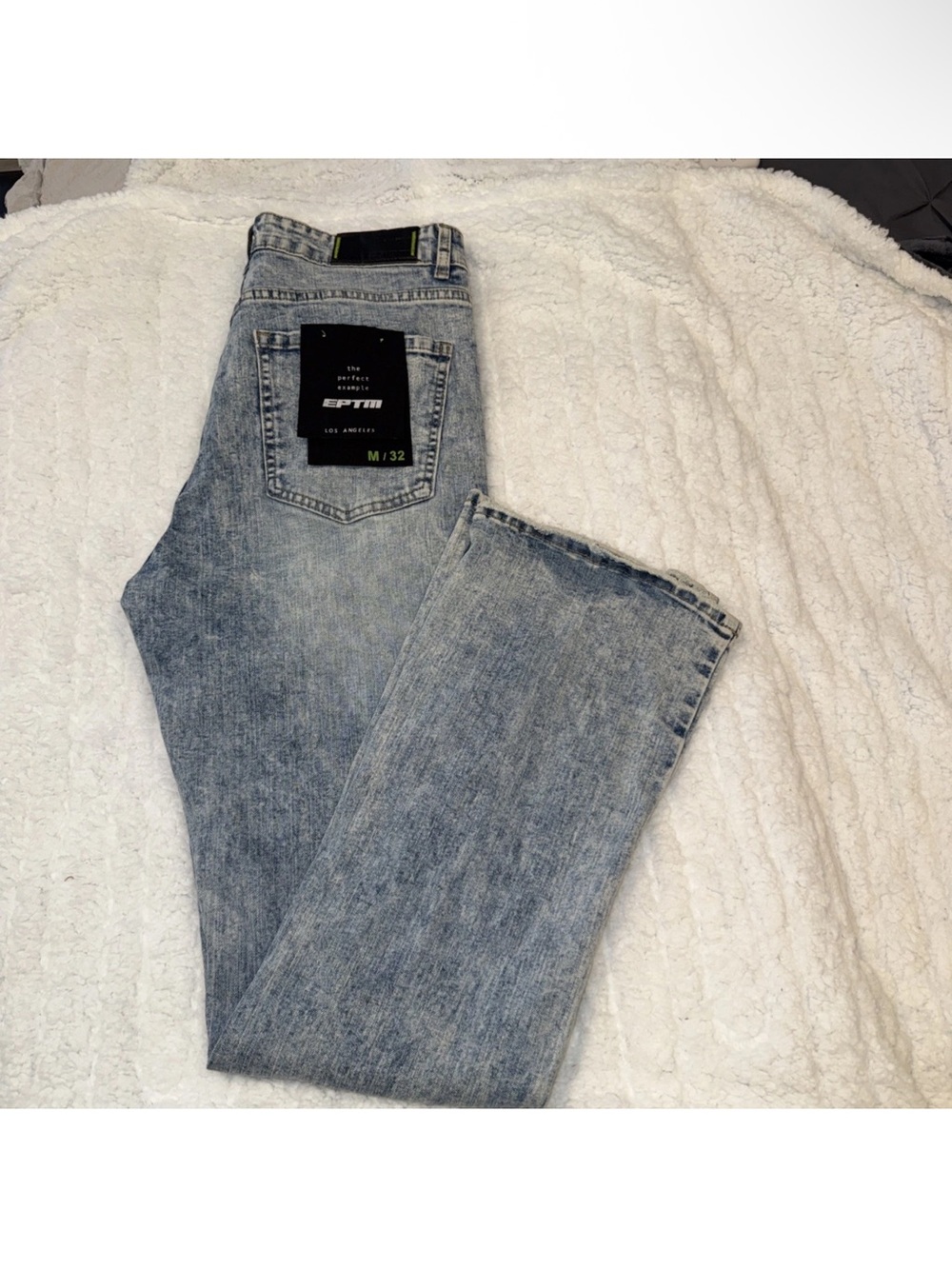 NWT EPTM the perfect Example Jeans Light Washed Denim 32/32 Streetwear